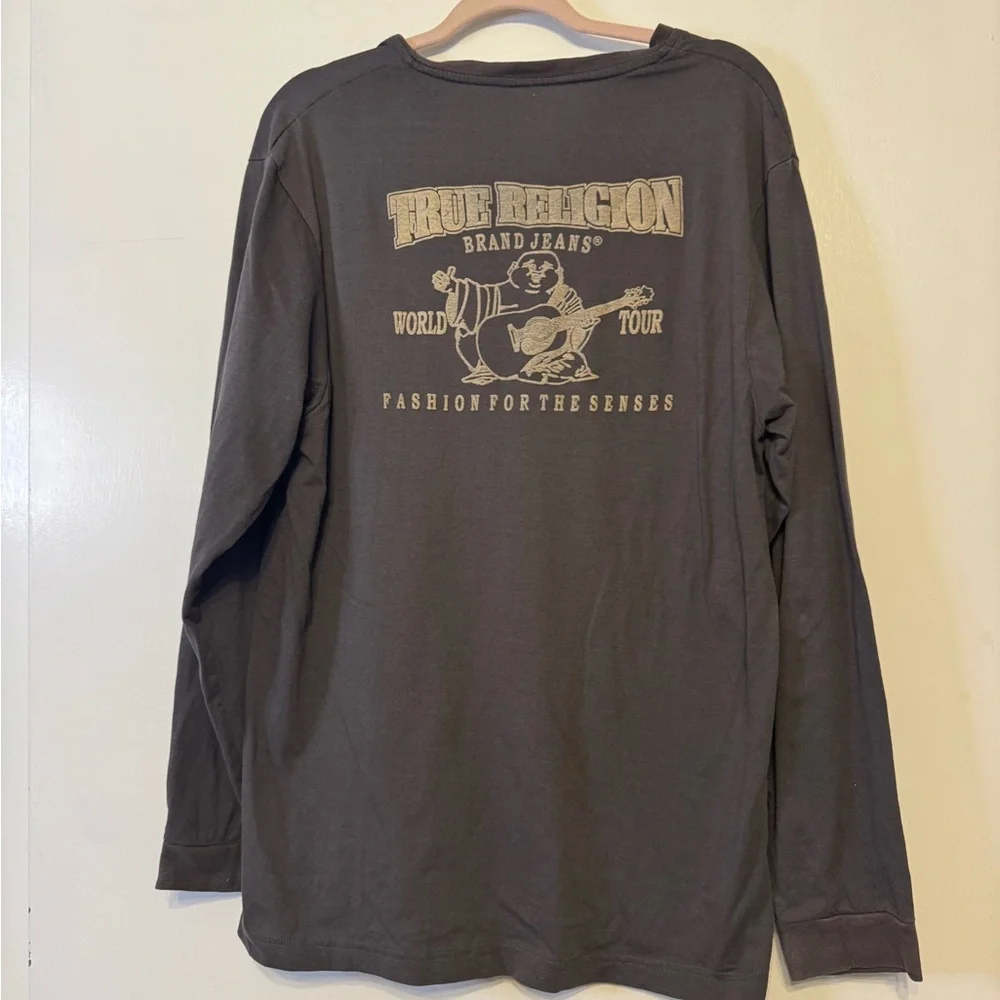 True‎ Religion World Tour Dark Gray Long Sleeve Shirt